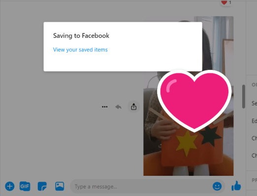 Cara mengunduh video dari Facebook pesan 4