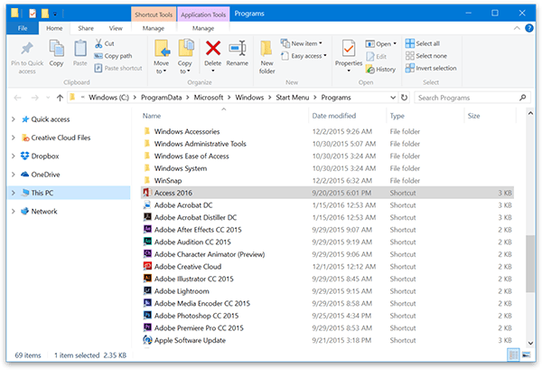 Ako organizovať a odstraňovať aplikácie z Windows 10 Ponuka Štart „Všetky aplikácie“ ... 3
