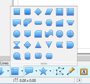 Cara mengatur diagram alur dengan hadiah LibreOffice 2