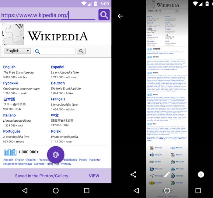 10 aplikasi terbaik untuk mengambil tangkapan layar satu halaman penuh di Android 2