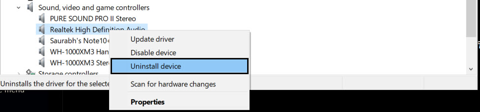 Khắc phục sự thiếu trình quản lý âm thanh Realtek HD trong Windows 10