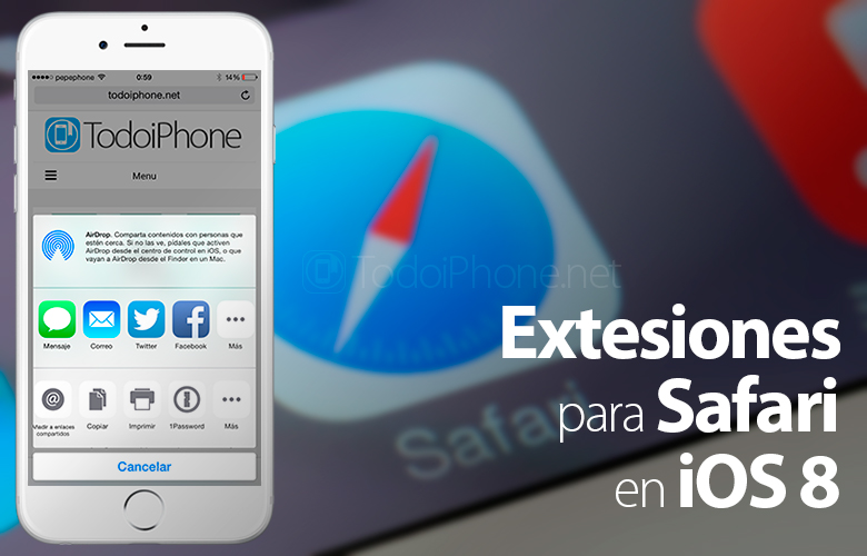 Расширение Safari на iPhone с iOS 8 9