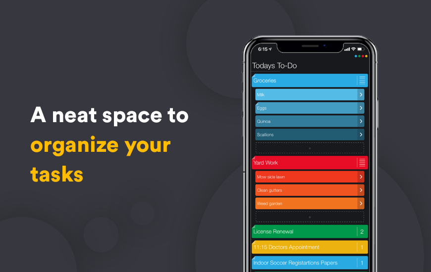 Aplikasi Suru menyediakan cara yang penuh warna untuk mengatur proyek Anda