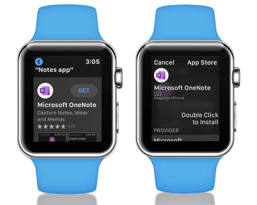 Toque Obtener para instalar la aplicación en Apple Watch