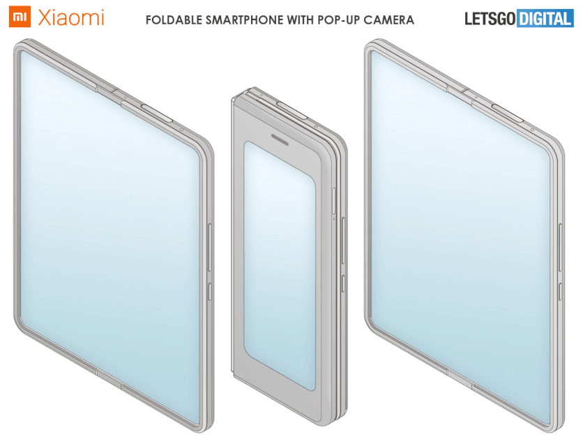 Xiaomi patentó un teléfono inteligente plegable con cámara retráctil