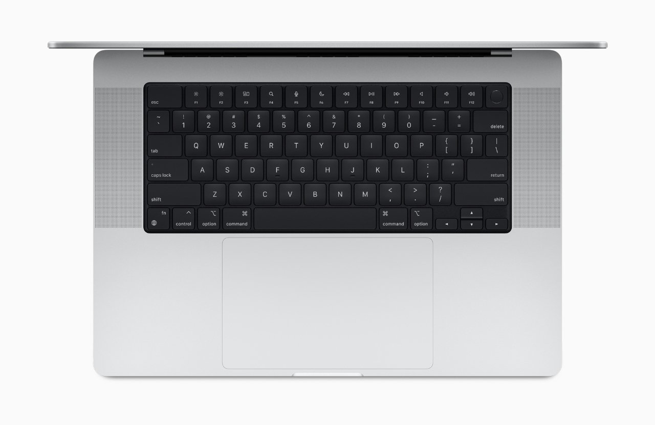 El teclado recientemente rediseñado del 16-pulgadas MacBook Pro