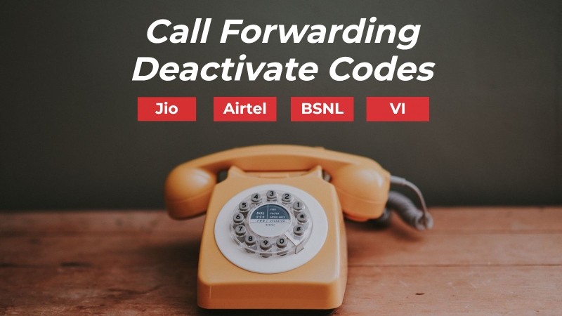 call forwarding deactivate codes