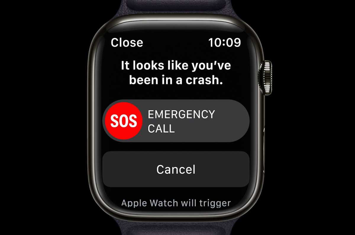 Apple Watch detección de accidentes