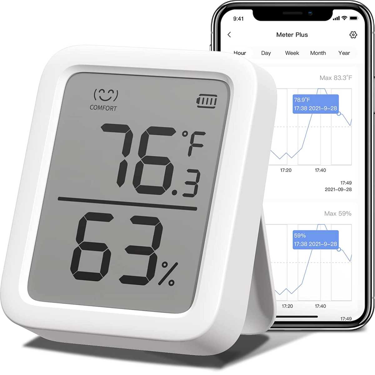 Termómetro SwitchBot para probar la temperatura ambiente