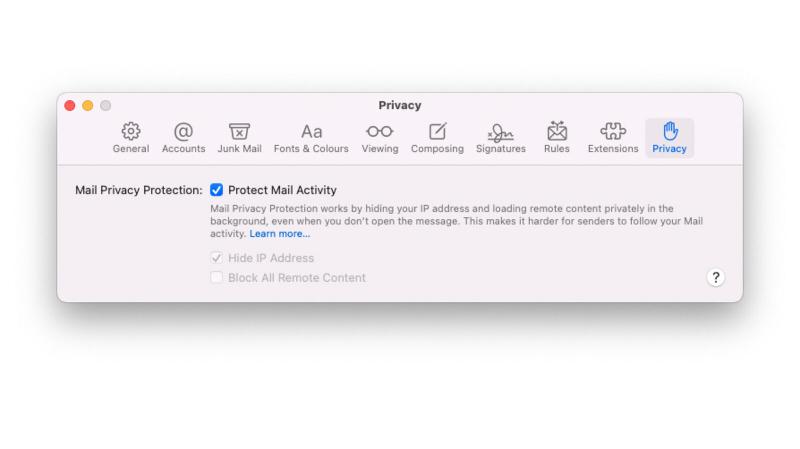 Cómo bloquear el seguimiento de correo electrónico: Mail en macOS