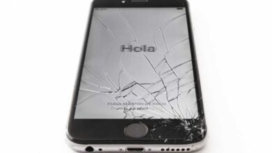 cracked iPhone screen