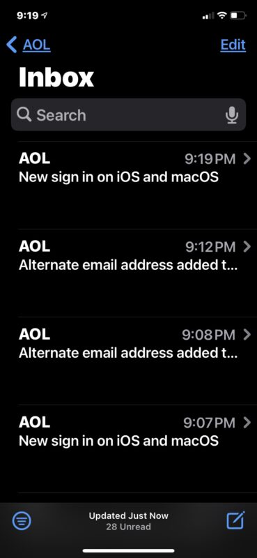 El correo de AOL vuelve a funcionar bien