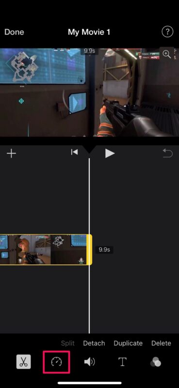 Cómo acelerar y ralentizar videos en iPhone con iMovie
