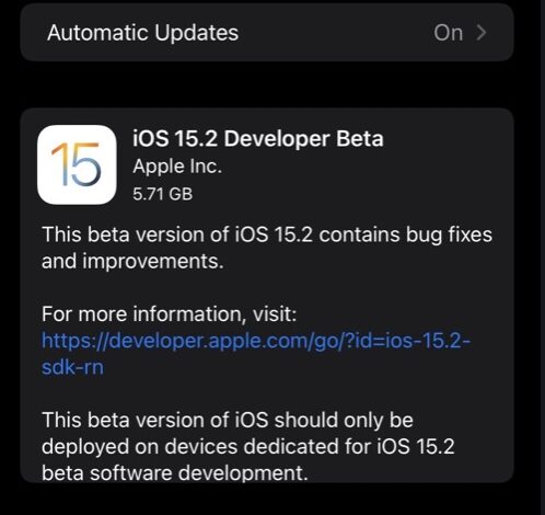 iOS 15.1 beta
