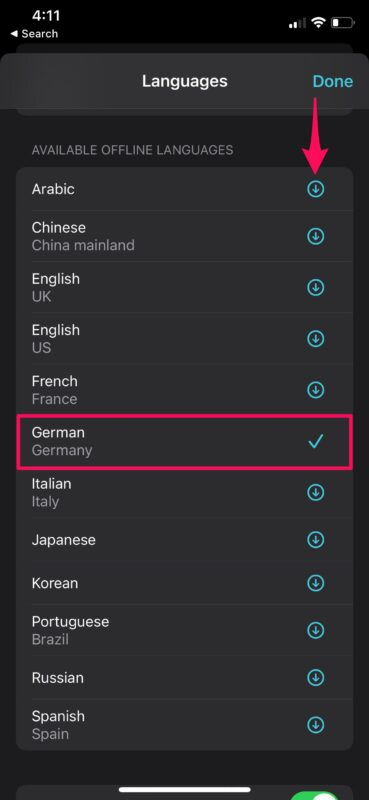 Cómo descargar idiomas para traducción sin conexión en iPhone y iPad