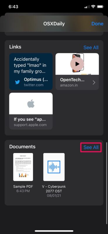 Cómo guardar archivos recibidos a través de iMessage en iPhone y iPad