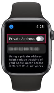 Cómo usar la dirección MAC privada en Apple Watch