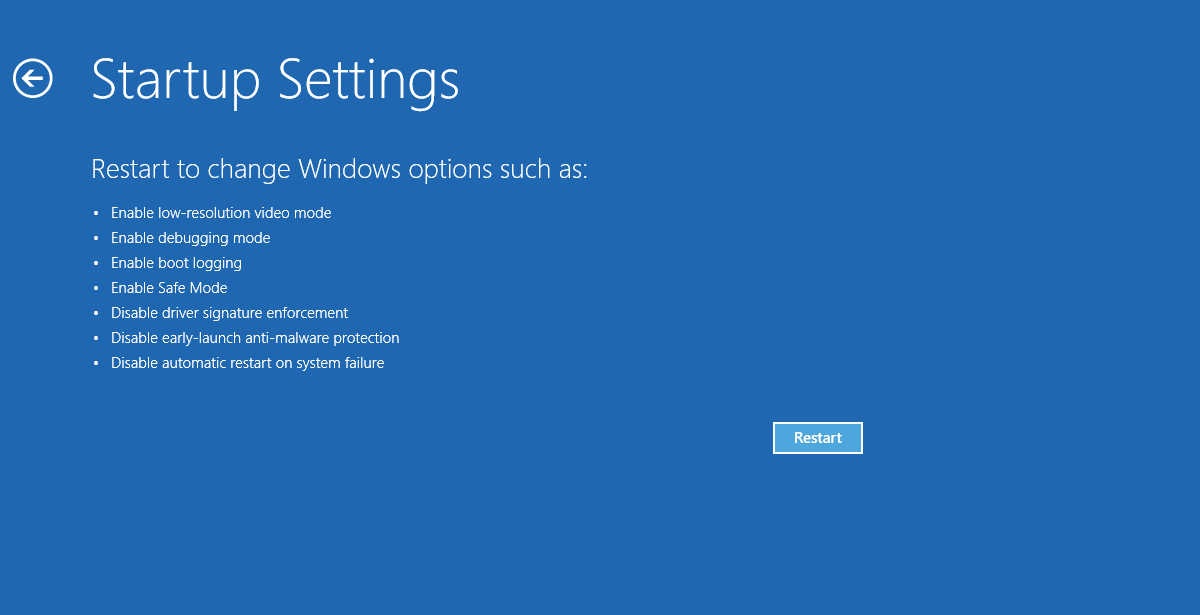 Windows 10 ajustes de inicio