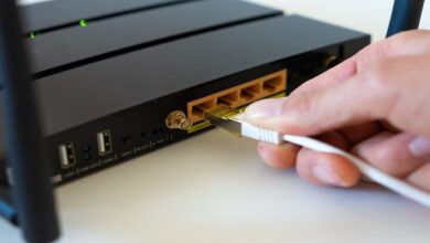 router connecting to modem