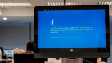 Blue Screen of Death on a Windows PC
