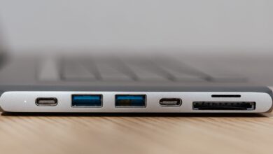 USB ports expansion on a laptop
