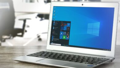 Windows 10 PC on a desk