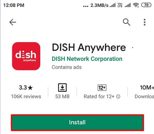 Descargar DISH en cualquier lugar