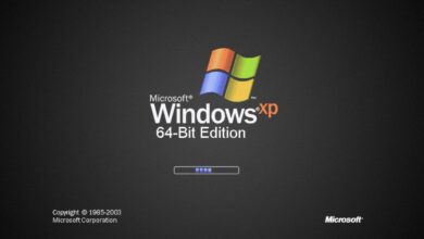 Windows XP 64-bit loading screen