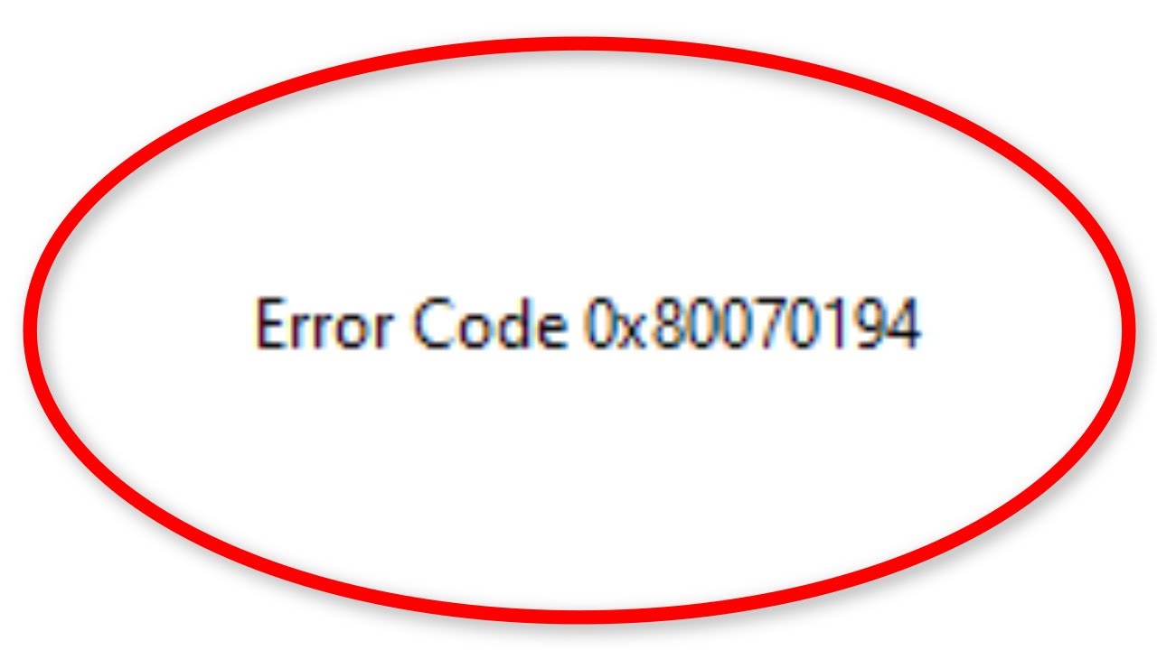 0x80070194: 5 soluciones rápidas para resolver el error