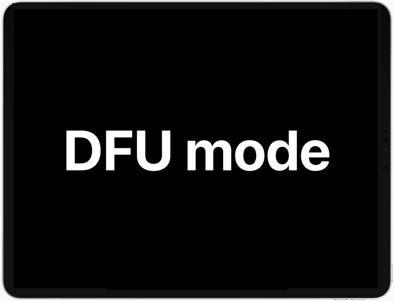 Cómo ingresar al modo DFU en iPad Pro (2018 y versiones posteriores)