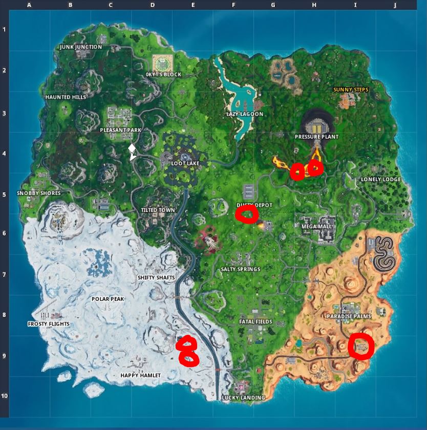 Fortnite: Busque cajas en el contenedor con windows