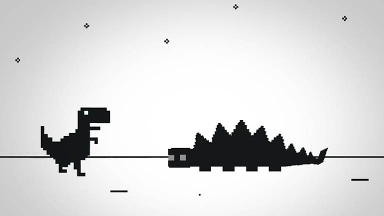 Hackear el juego de dinosaurios de Google Chrome Oculto