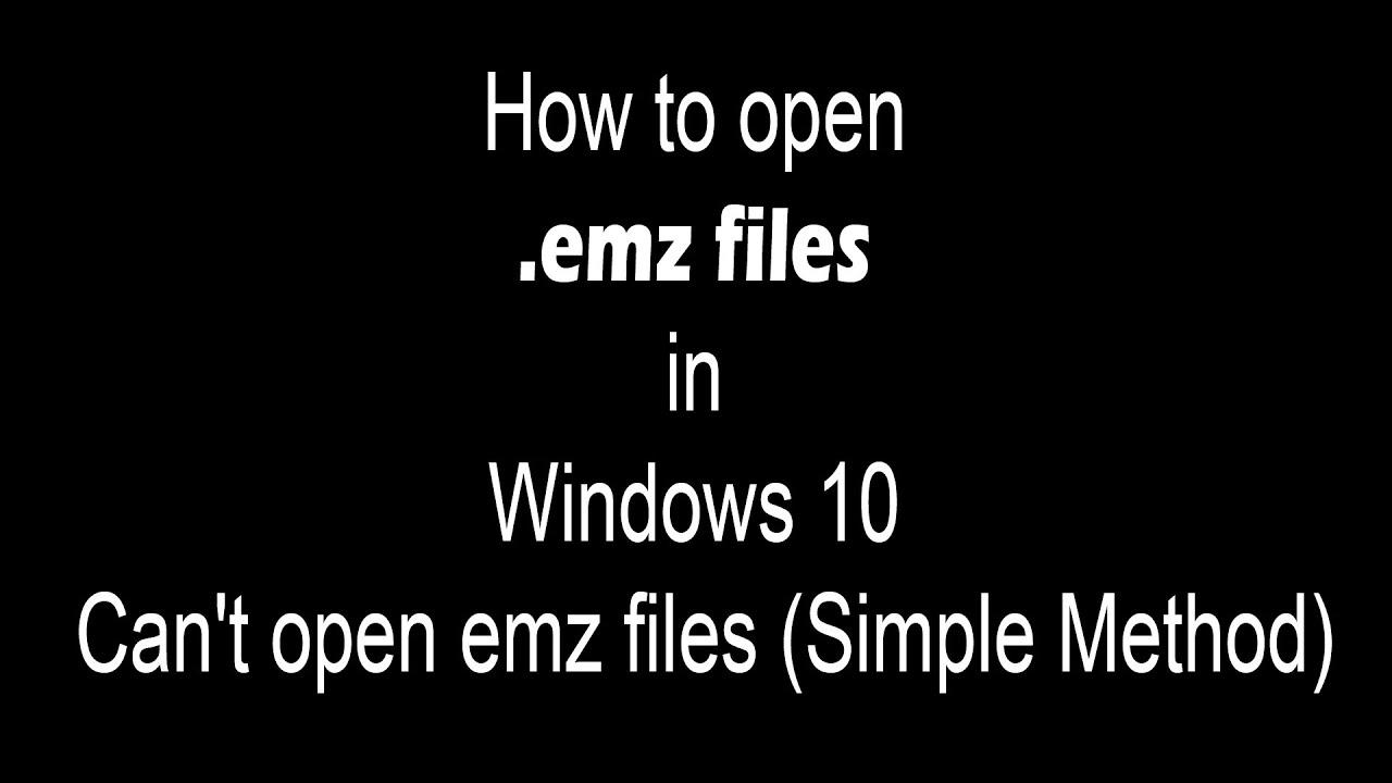 Abrir archivo emz: 5 pasos sencillos para hacerlo fácilmente