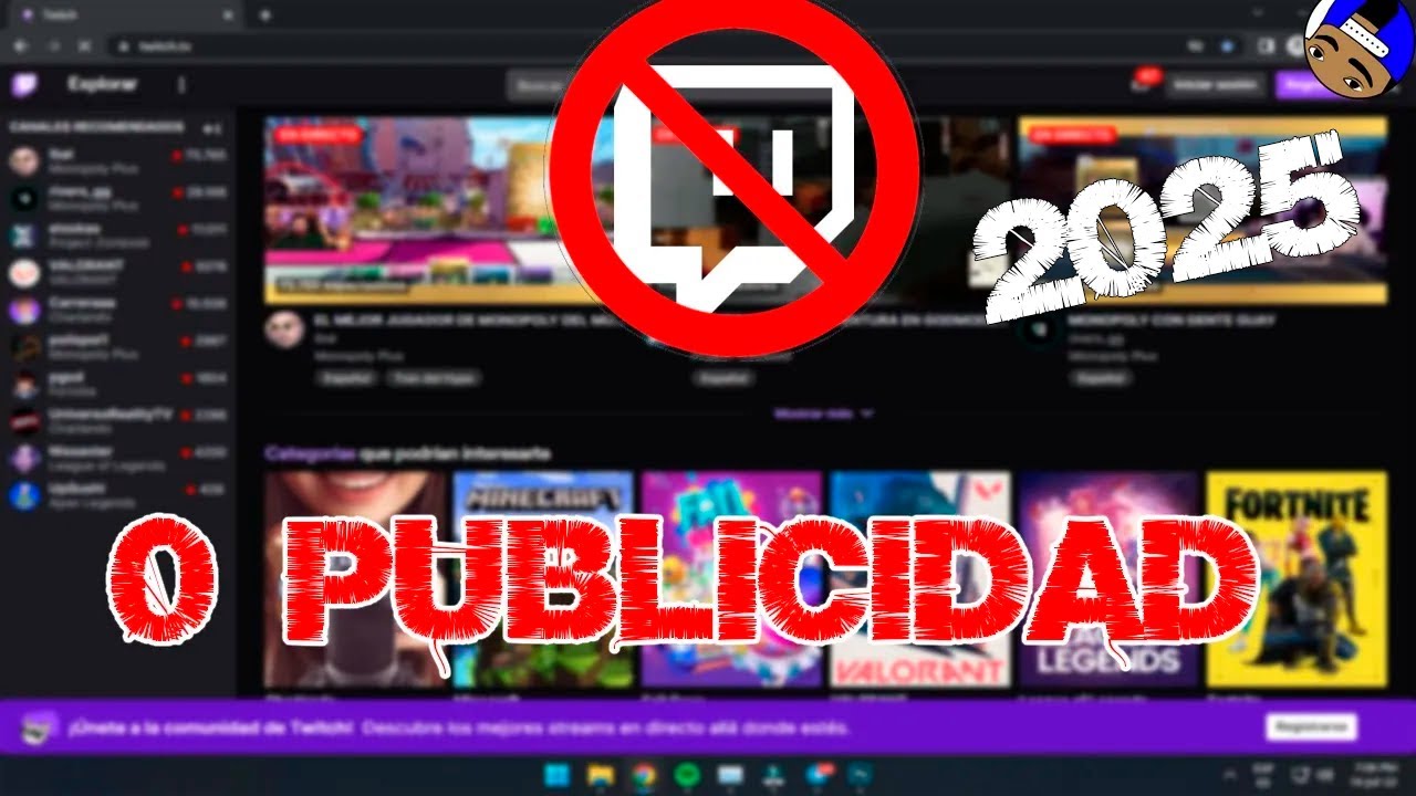Bloquear anuncios Twitch: 5 formas efectivas en 2025