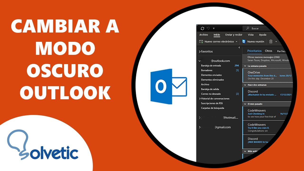 Cambiar Outlook a modo oscuro: 7 pasos para facilitarlo