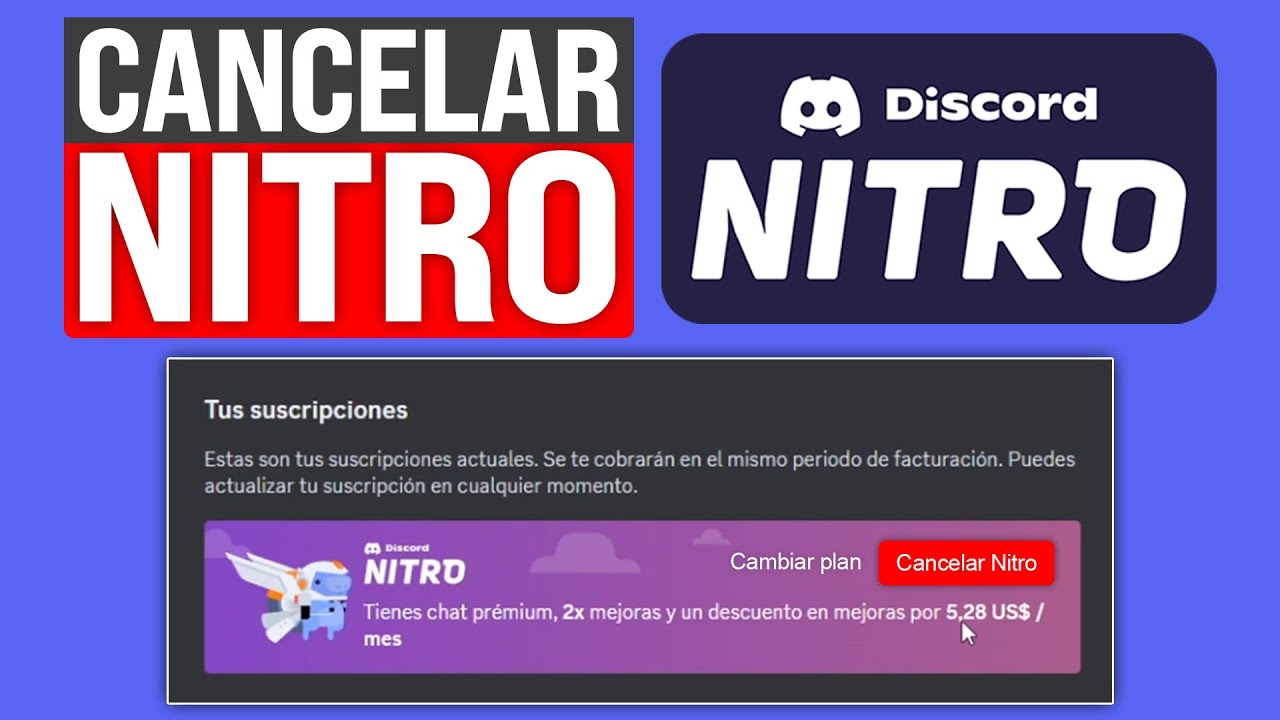 Cancelar suscripción Discord Nitro: 5 pasos para hacerlo fácil