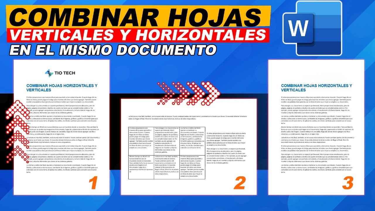 Cómo combinar hojas horizontales y verticales en Word: 7 pasos fáciles para lograrlo