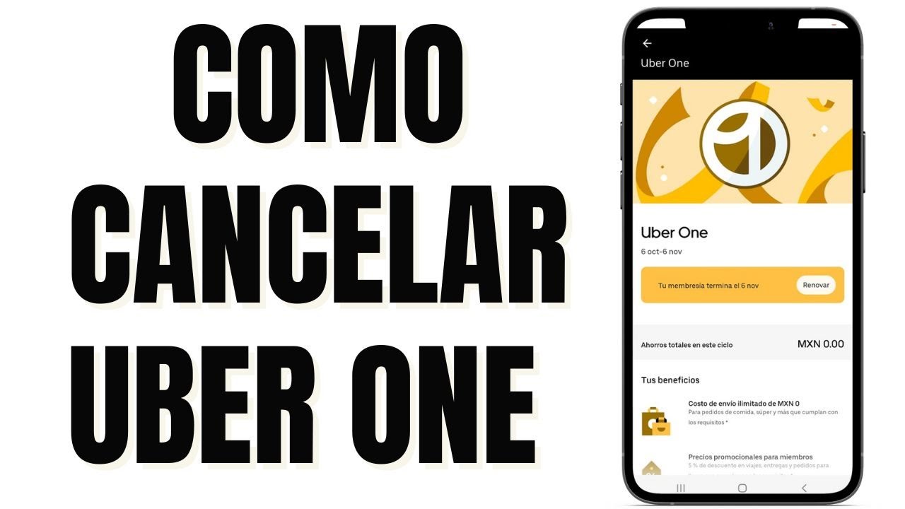 Cómo dar de baja Uber One: 5 pasos para cancelarlo fácilmente