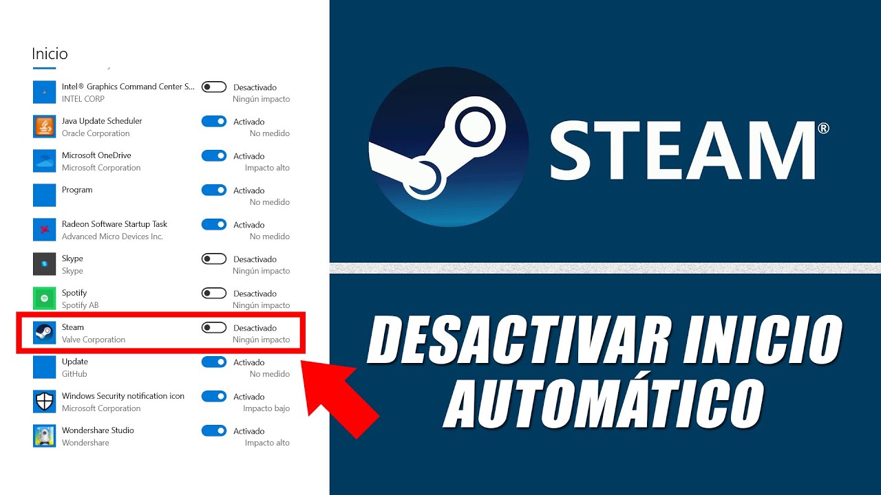 Como evitar que Steam se abra al iniciar Windows: 5 pasos sencillos