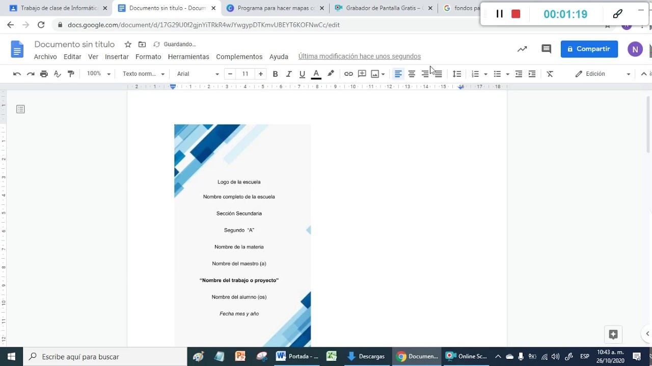 Como hacer una caratula en Google Docs: 5 pasos sencillos 2025