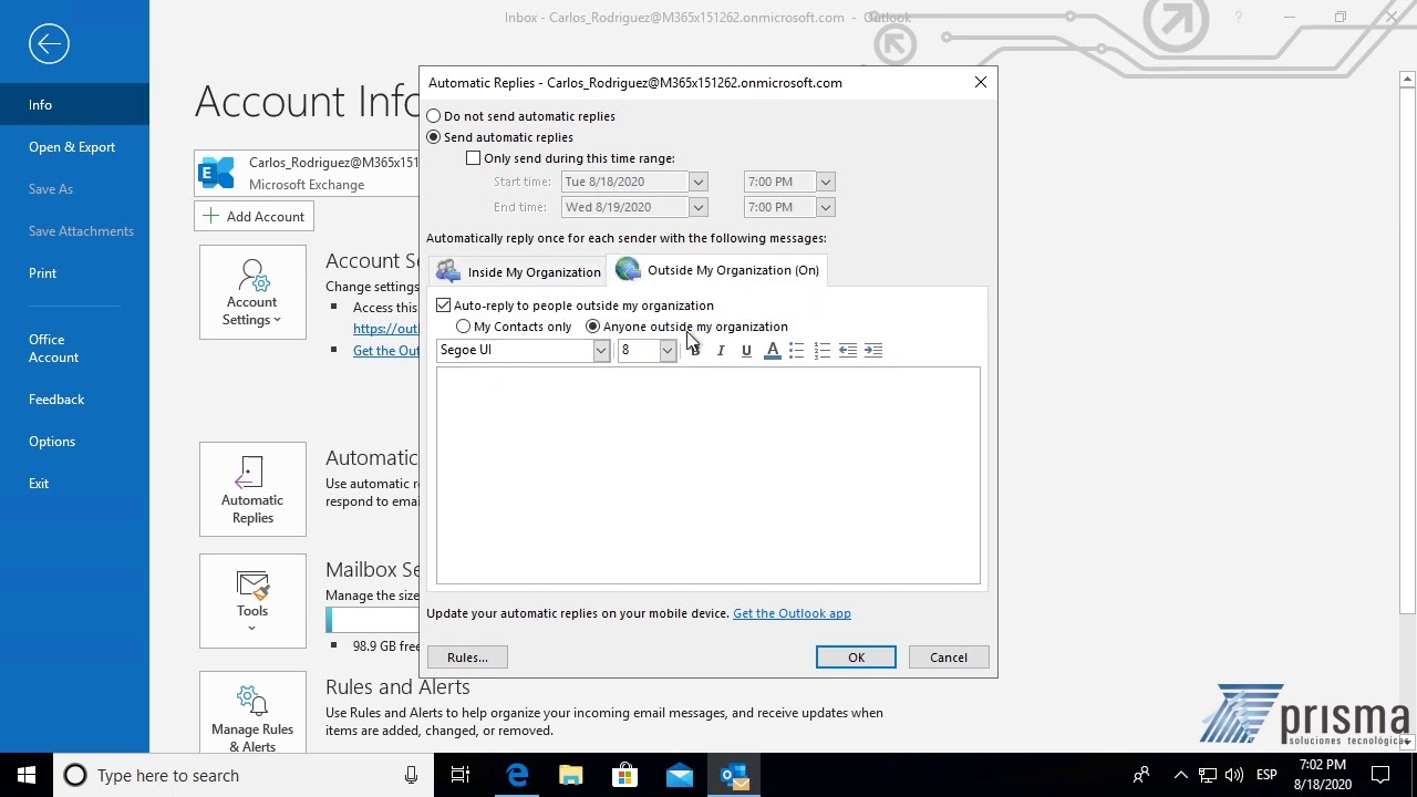Cómo poner OOO en Outlook: 7 pasos sencillos para lograrlo