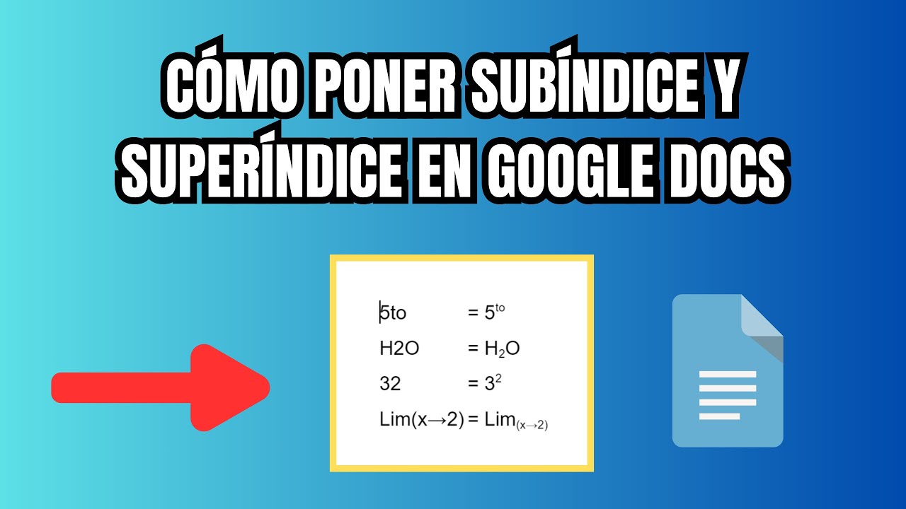 Cómo poner superíndice en Google Docs: 5 pasos sencillos