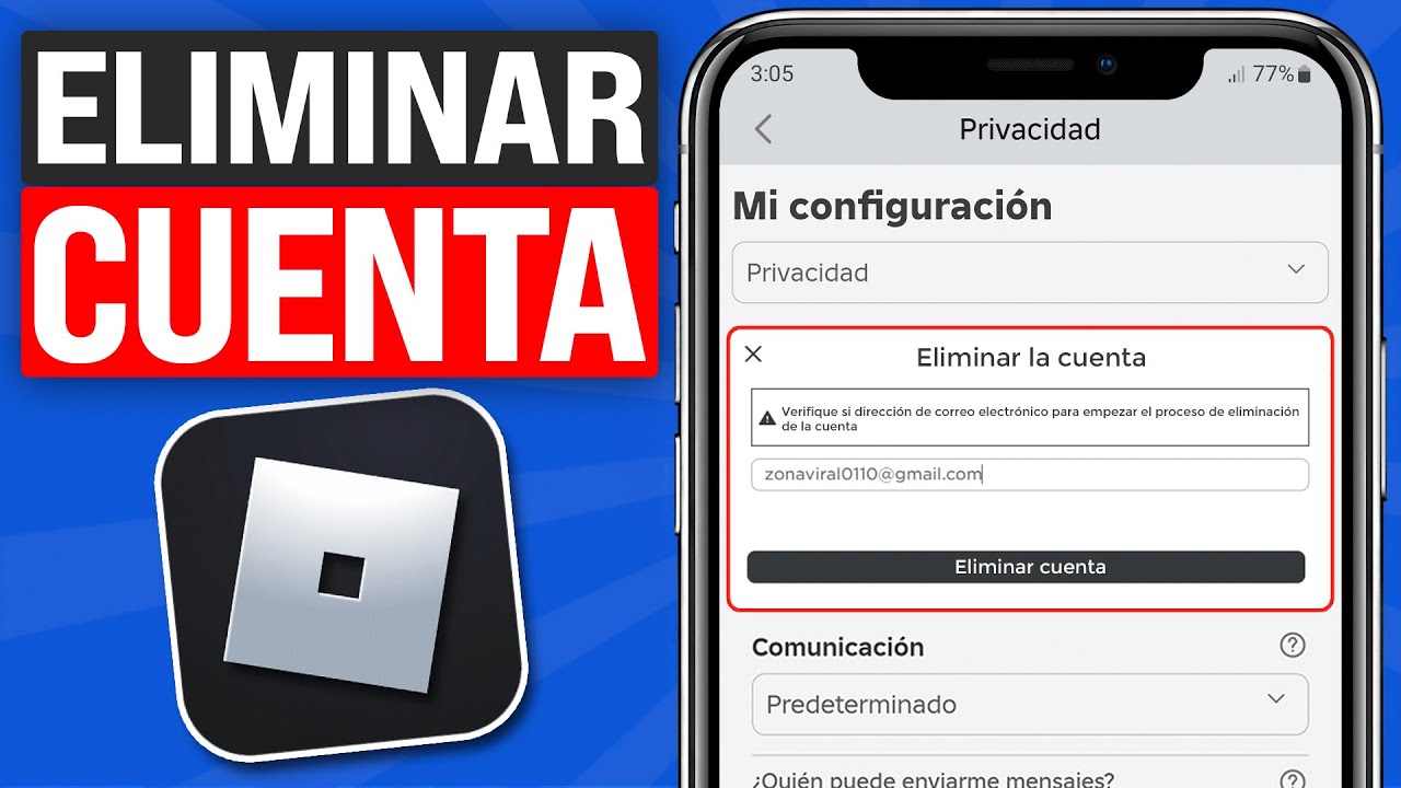 Eliminar cuenta de Roblox: 7 pasos sencillos para hacerlo