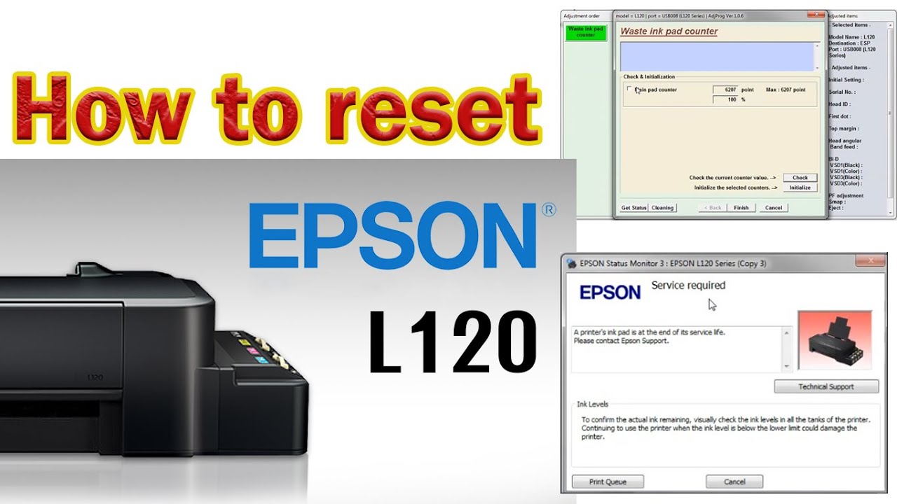Epson L120 reset: 5 pasos sencillos para solucionarlo 2025