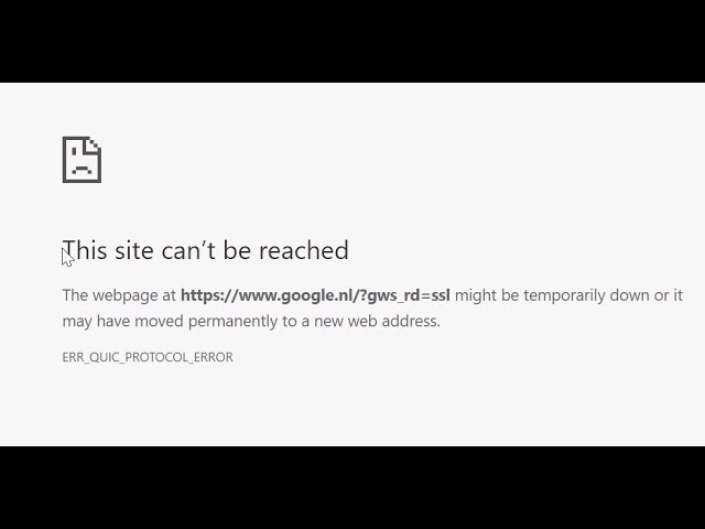 Err_quic_protocol_error: 5 pasos para solucionarlo ya