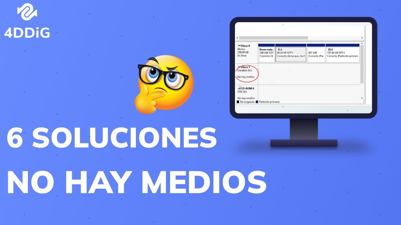Error del servicio de disco virtual: no hay medios en el dispositivo. 5 soluciones efectivas que debes probar