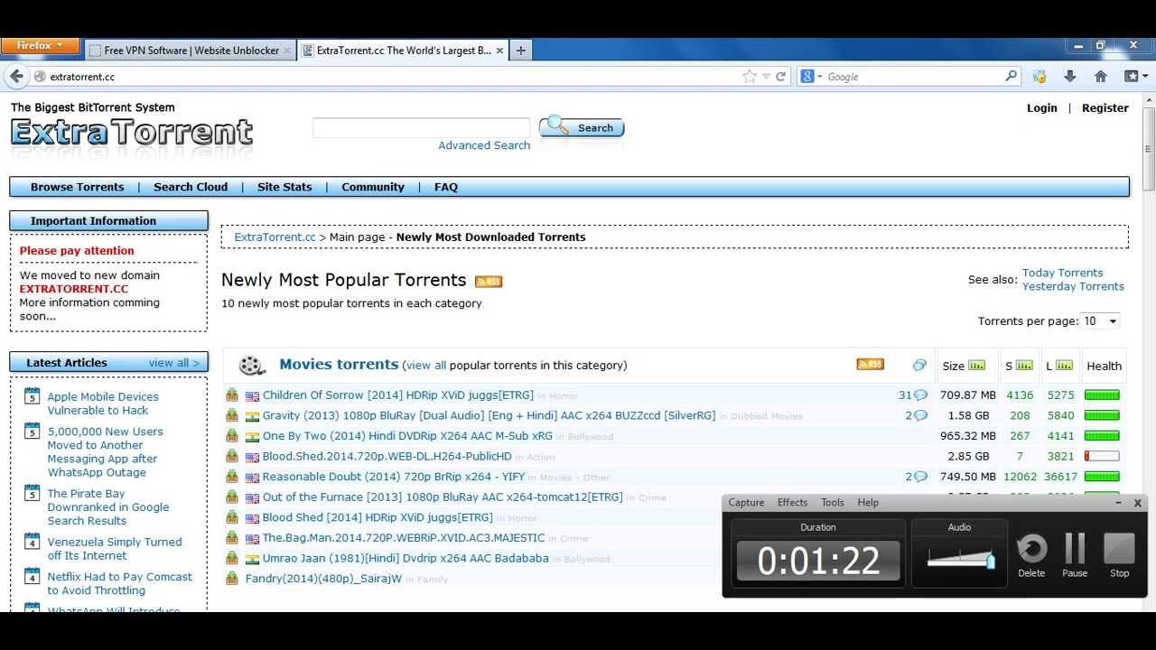 Extratorrents nuevo dominio: 7 razones para explorarlo hoy