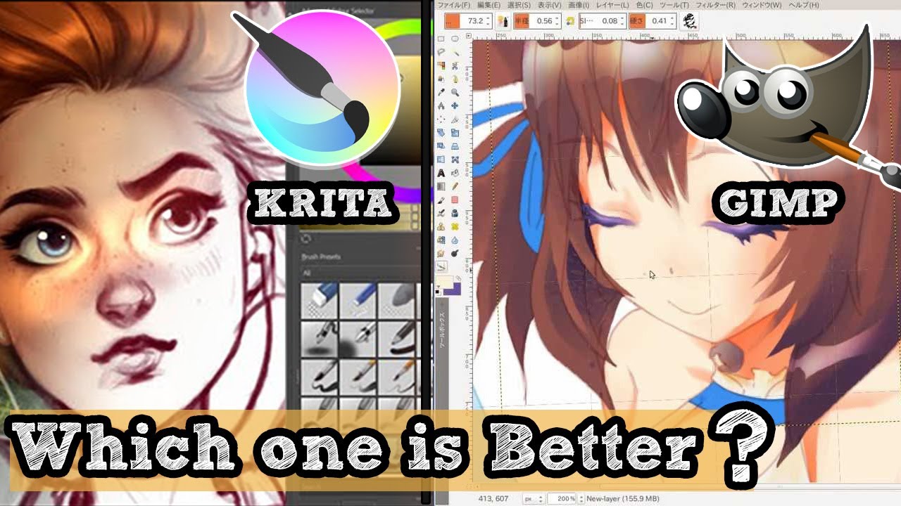 GIMP vs Krita: 5 razones para elegir el mejor software de arte