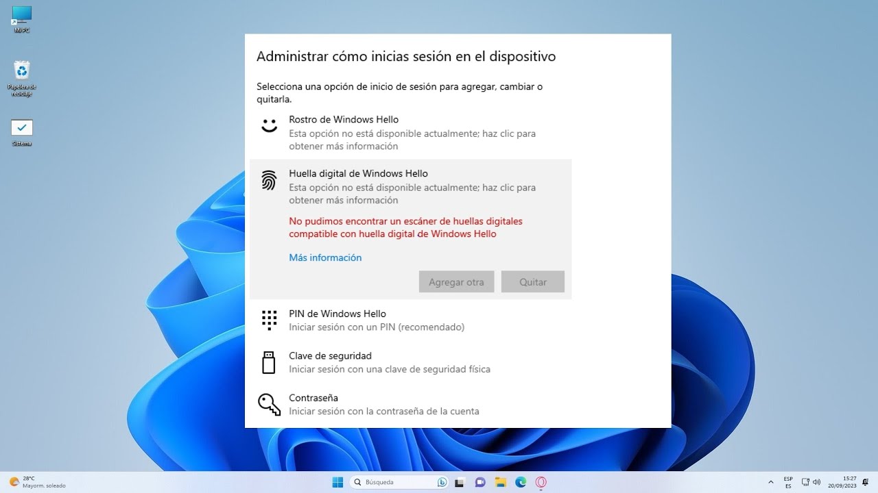 No encontramos un escáner de huellas digitales compatible con huella digital de Windows Hello: 5 soluciones efectivas