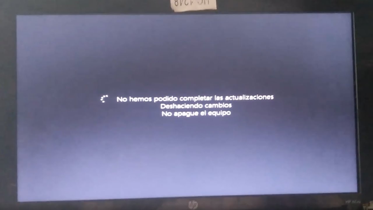 No pudimos completar las actualizaciones deshaciendo cambios: 5 soluciones efectivas